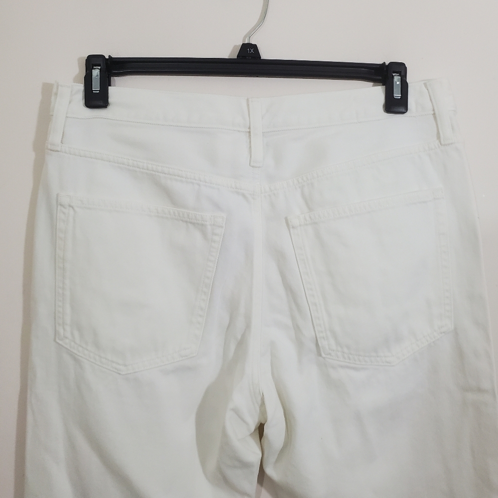 NWT J. Crew Jeans Mid-rise Straight 1984 Rigid Denim White Size 30 - Picture 6 of 12